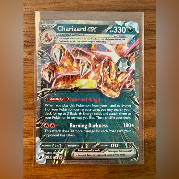 Charizard ex Promo 196 – Scarlet & Violet Pokémon Card – Holo Rare - Picture 1 of 5